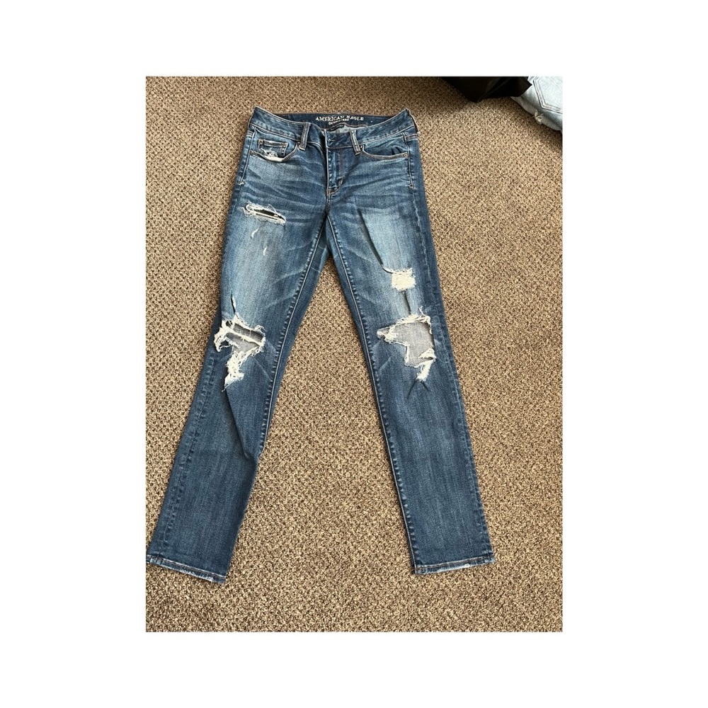 American Eagle ripped skinny jeans